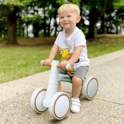 SEREED Baby Balance Bike for 1 Year Old Boys Girls 12-24 Month Toddler Balance Bike, 4 Wheels Toddler First Bike, First Birthday Gifts Nirvana Guru