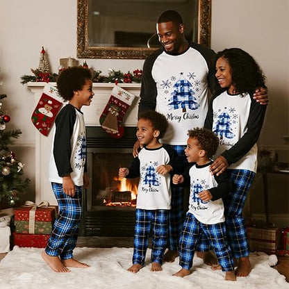 Matching Christmas Pajamas for Family Cute Printed Xmas Pajamas Set Holiday Family Sleepwear Sets for Womens Couples nirvanaguru