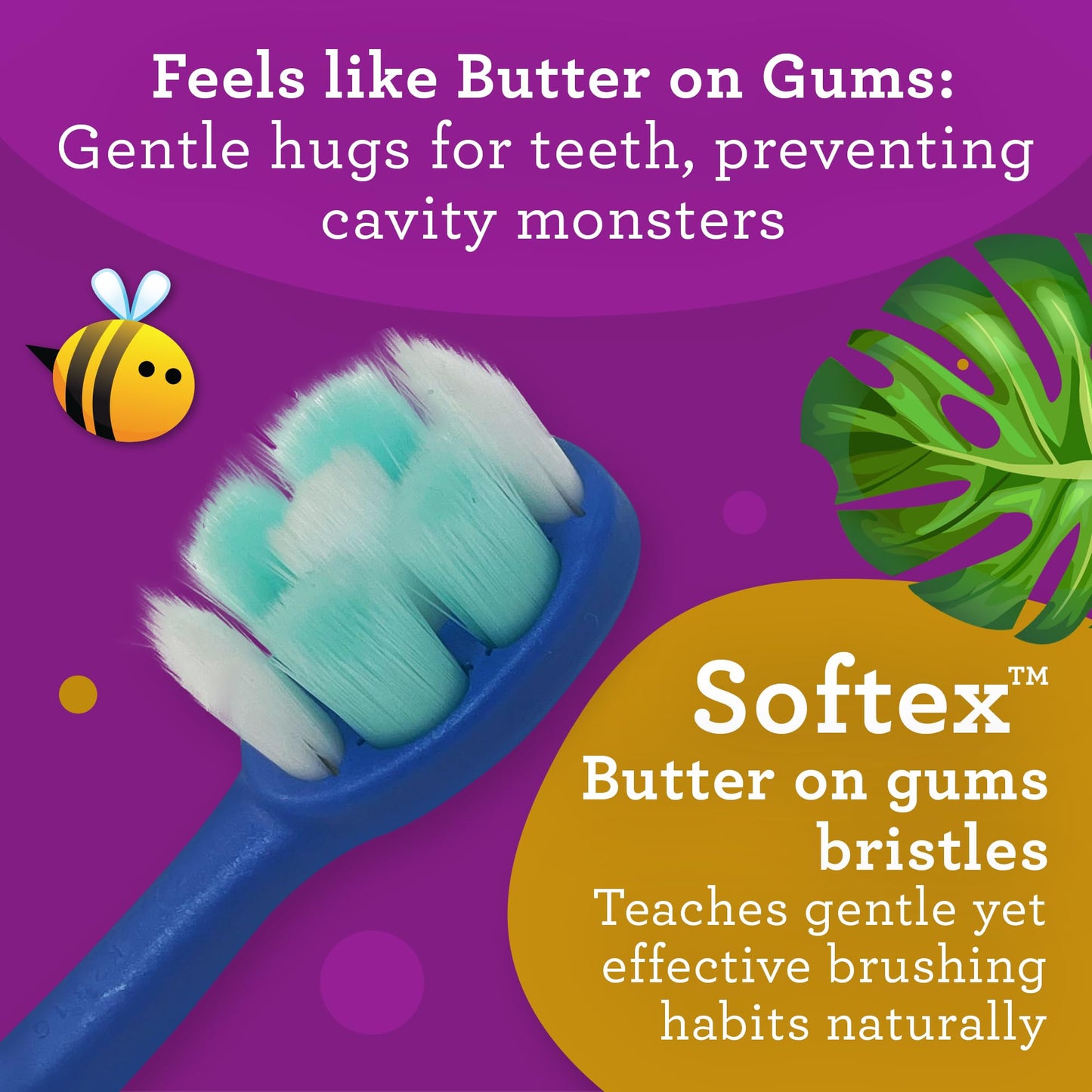 GuruNanda Kids Toothbrush with Suction Cup & Fun Animal Designs - Soft Bristles for Healthy Gums- Non-Slippery & Mess-Free Toothbrush, 3+ Age- 4 Count Nirvana Guru