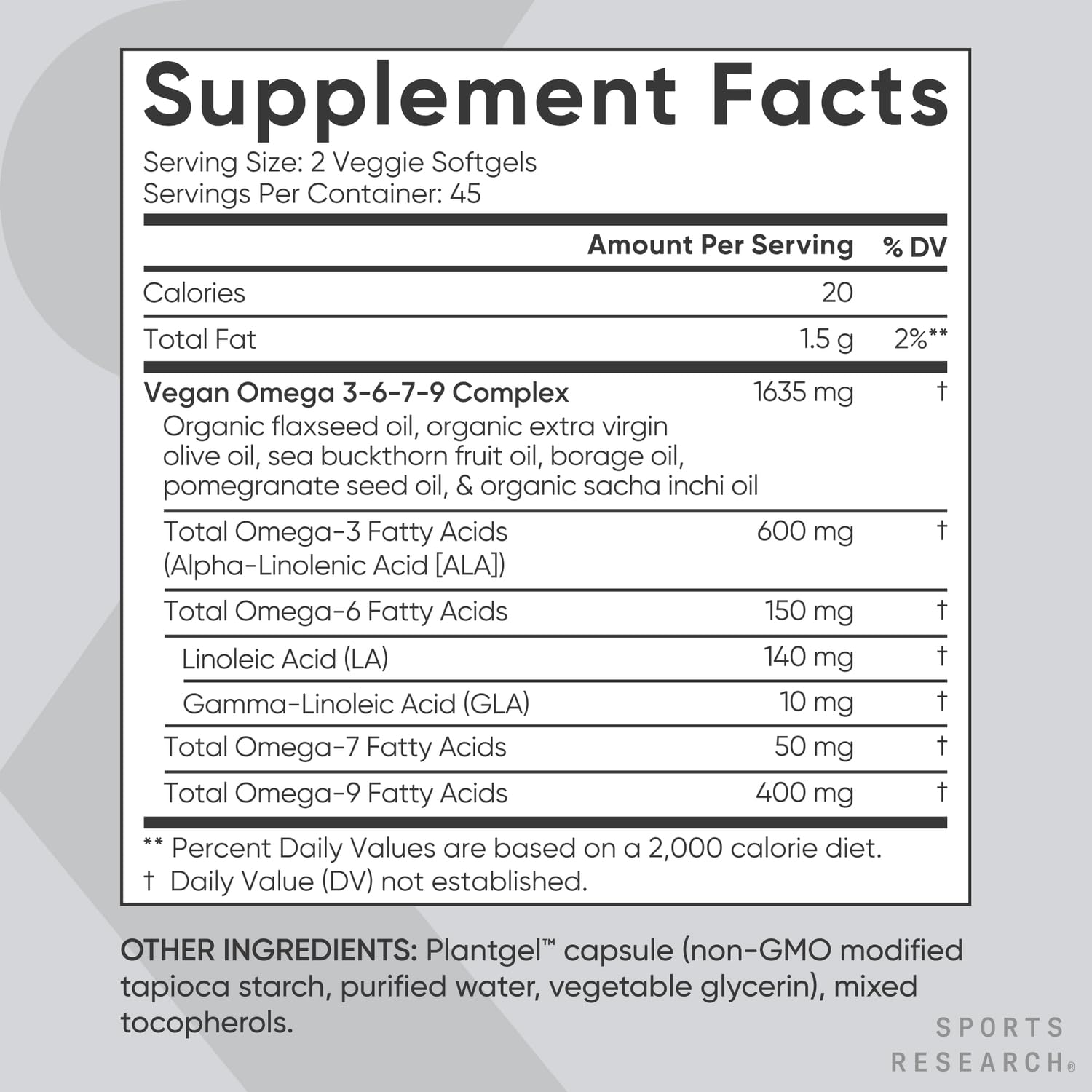 Sports Research Vegan Omega-3 Fish Oil Alternative from Algae Oil - Highest Levels of DHA & EPA Fatty Acids | Non-GMO Verified & Vegan Certified - Fresh Lemon Scent - 60 Veggie Softgels - Nirvana Guru