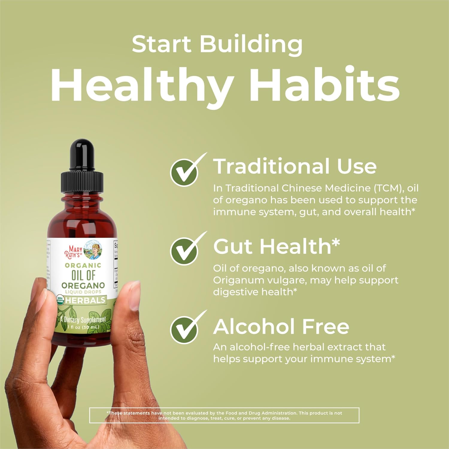 MaryRuth Organics Oregano Oil Drops | 6 Month Supply | USDA Organic Oil of Oregano Liquid | Herbal Blend for Immune Support | Digestive Health | Overall Health | Vegan | Sugar Free | Non-GMO | 1 Fl Oz - Nirvana Guru