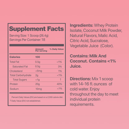Clear Whey Isolate Protein Powder, Frosty Lemonade, 20g Complete Protein per Serving, No Added Sugar, Grass-Fed, 21 Servings Nirvana Guru