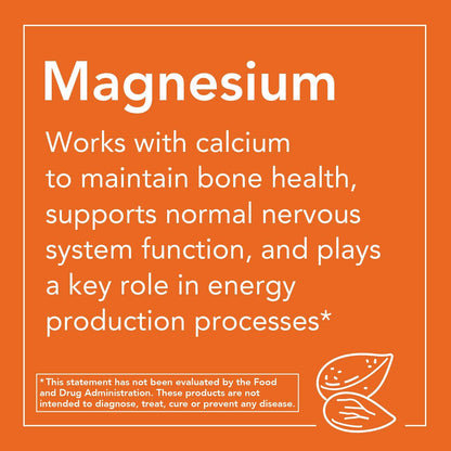NOW Foods Supplements, Magnesium Citrate, Enzyme Function*, Nervous System Support*, 240 Veg Capsules - Nirvana Guru