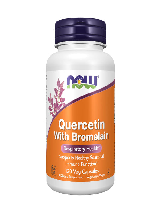 NOW Foods Supplements, Quercetin with Bromelain, Balanced Immune System*, 240 Veg Capsules - Nirvana Guru