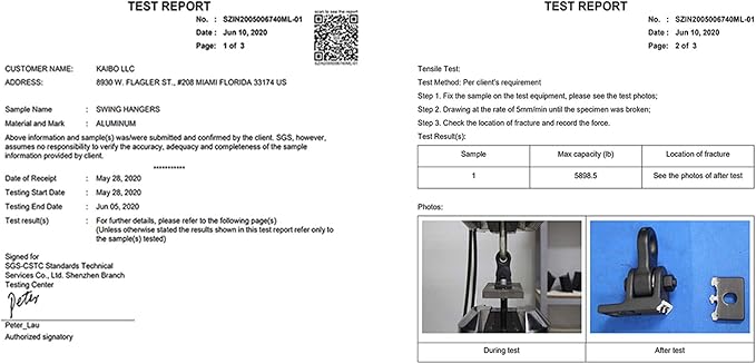 Heavy Duty Black Swing Hangers Screws Bolts Included Over 5000 lb Capacity Playground Porch Yoga Seat Trapeze Wooden Sets Indoor Outdoor 2 Pack Nirvana Guru