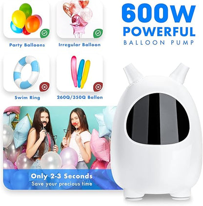 Balloon Pump Electric, SPLAKS Balloons Inflator Air Pump Portable Balloon Blower for Garland Arch, Party Decoration nirvanaguru