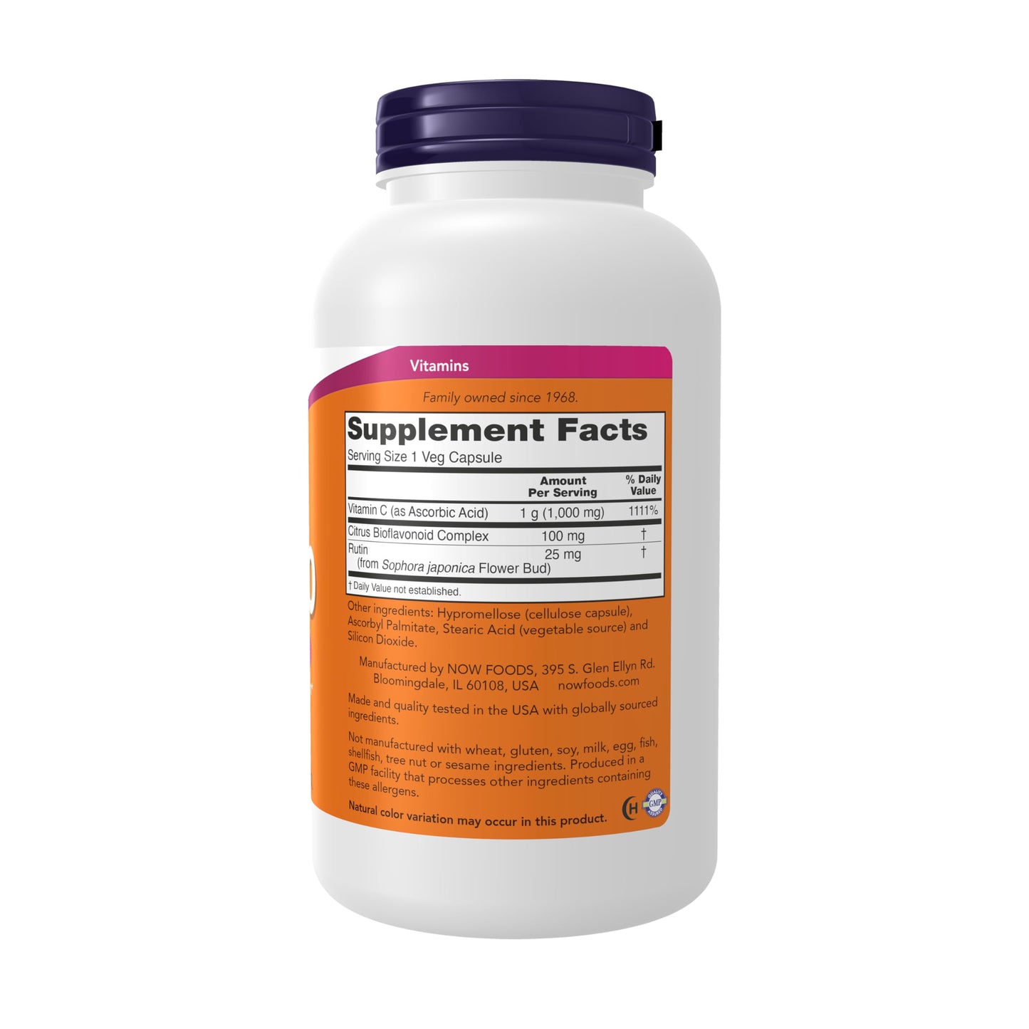 NOW Foods Supplements, Vitamin C-1,000 with 100 mg of Bioflavonoids, Antioxidant Protection*, 250 Veg Capsules - Nirvana Guru