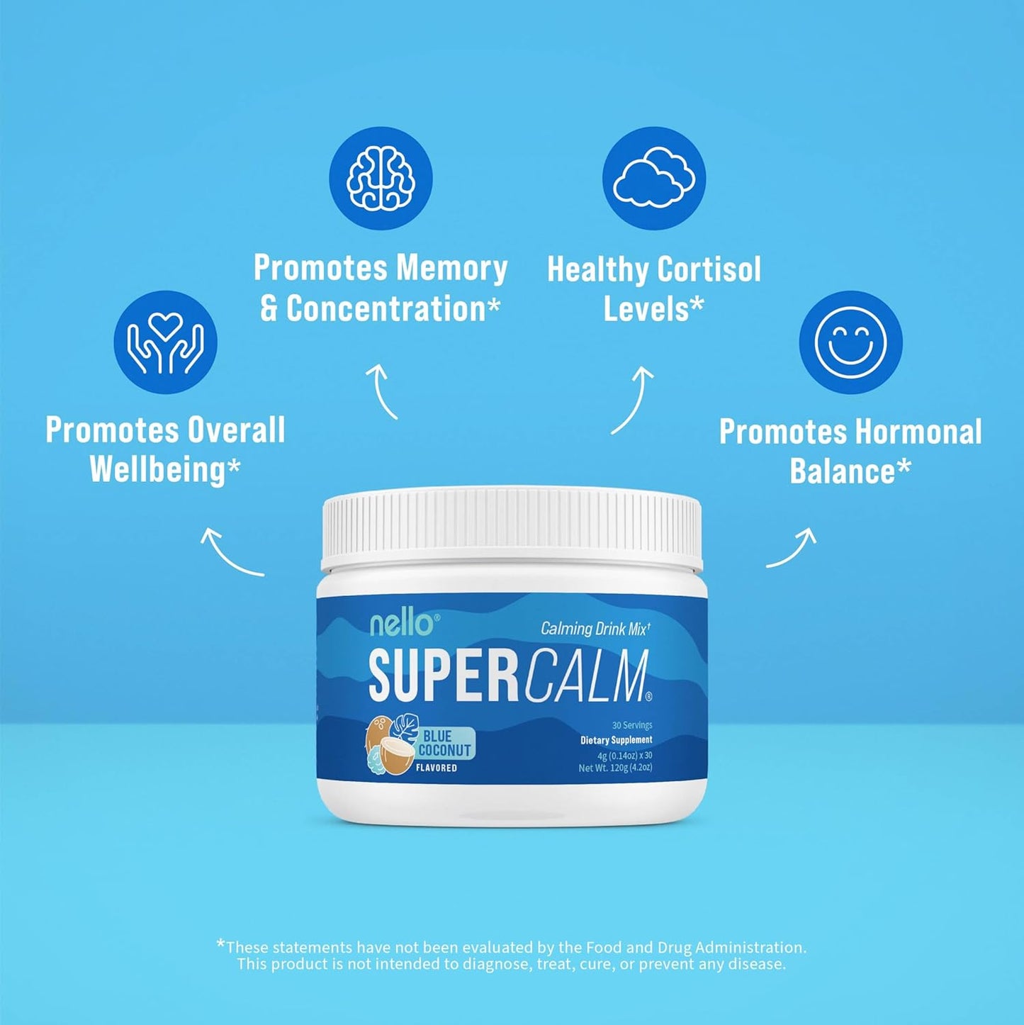 Supercalm Powdered Drink Mix, Raspberry Lemonade, L Theanine, Ksm-66 Ashwagandha, Magnesium Glycinate, Vitamin D 3, Supplements for Relaxation & Focus, No Sugar, Non GMO, On The Go, 20 Ct