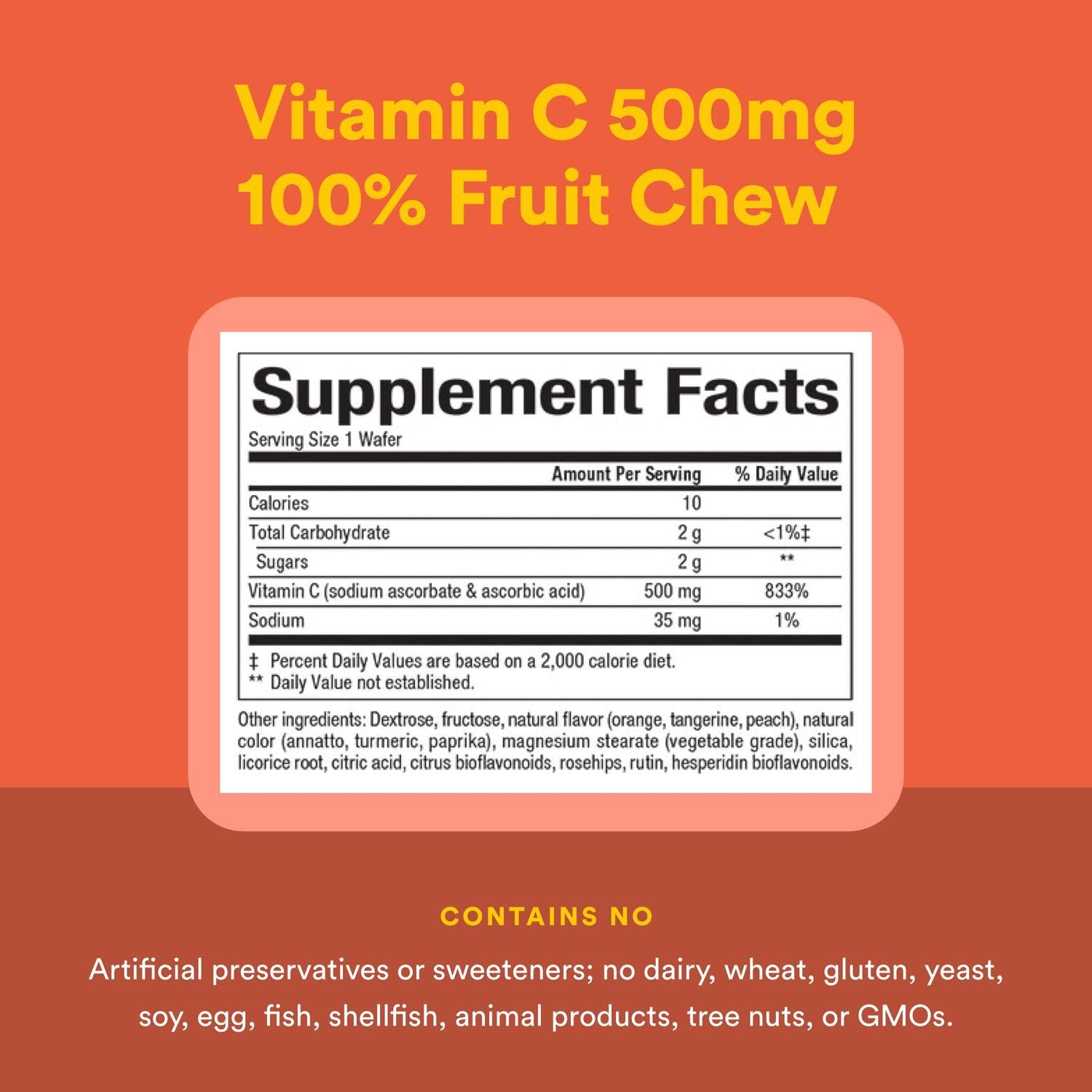Natural Factors, Kids Chewable Vitamin C 500 mg, Supports Immune Health, Bones, Teeth and Gums, Tangy Orange, 180 Count (Pack of 1) - Nirvana Guru
