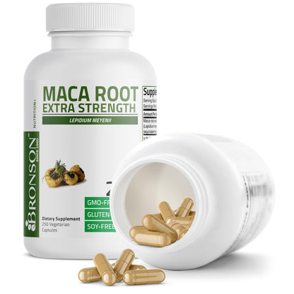 Bronson Maca Root Extra Lepidium Meyenii, Non-GMO, 120 Vegetarian Capsules