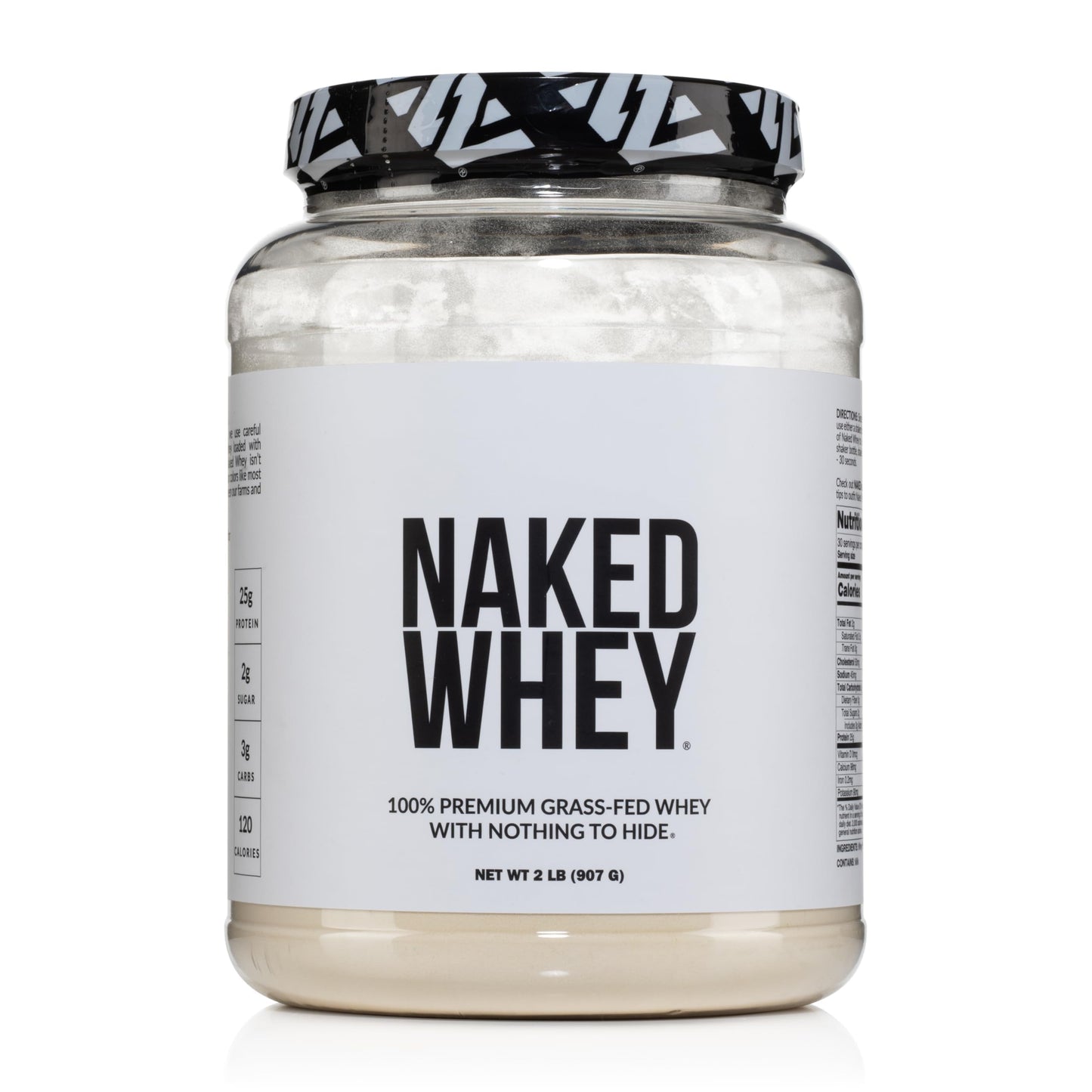 NAKED Whey Vanilla Protein Powder - Only 3 Ingredients - Grass Fed Whey Protein Powder, Vanilla Flavor, and Organic Coconut Sugar, No GMO, No Soy, and Gluten Free - 24 Servings
