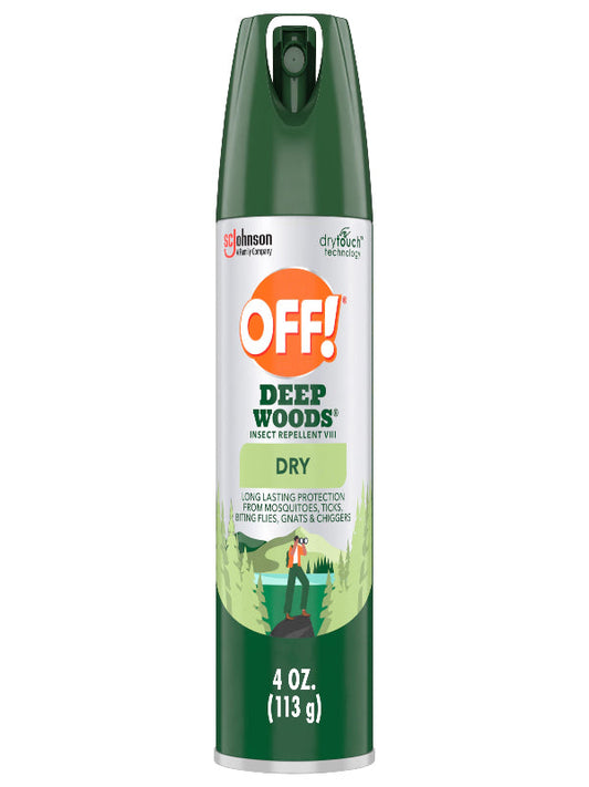 OFF! Deep Woods Insect Repellent Aerosol, Dry, Non-Greasy Formula, Bug Spray with Long Lasting Protection from Mosquitoes, 4 Oz, 2 Count Nirvana Guru