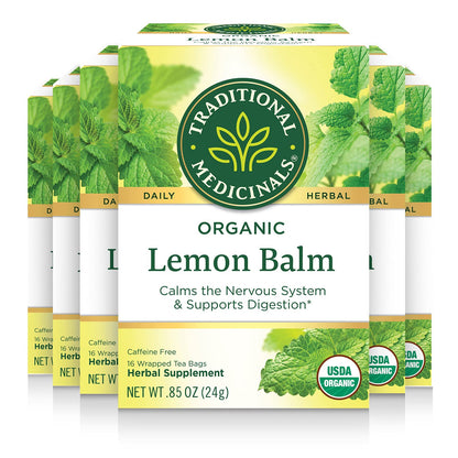 Traditional Medicinals Tea, Organic Chamomile, Calming, Calms Your Nerves, Supports Healthy Digestion, 96 Tea Bags (6 Pack) - Nirvana Guru