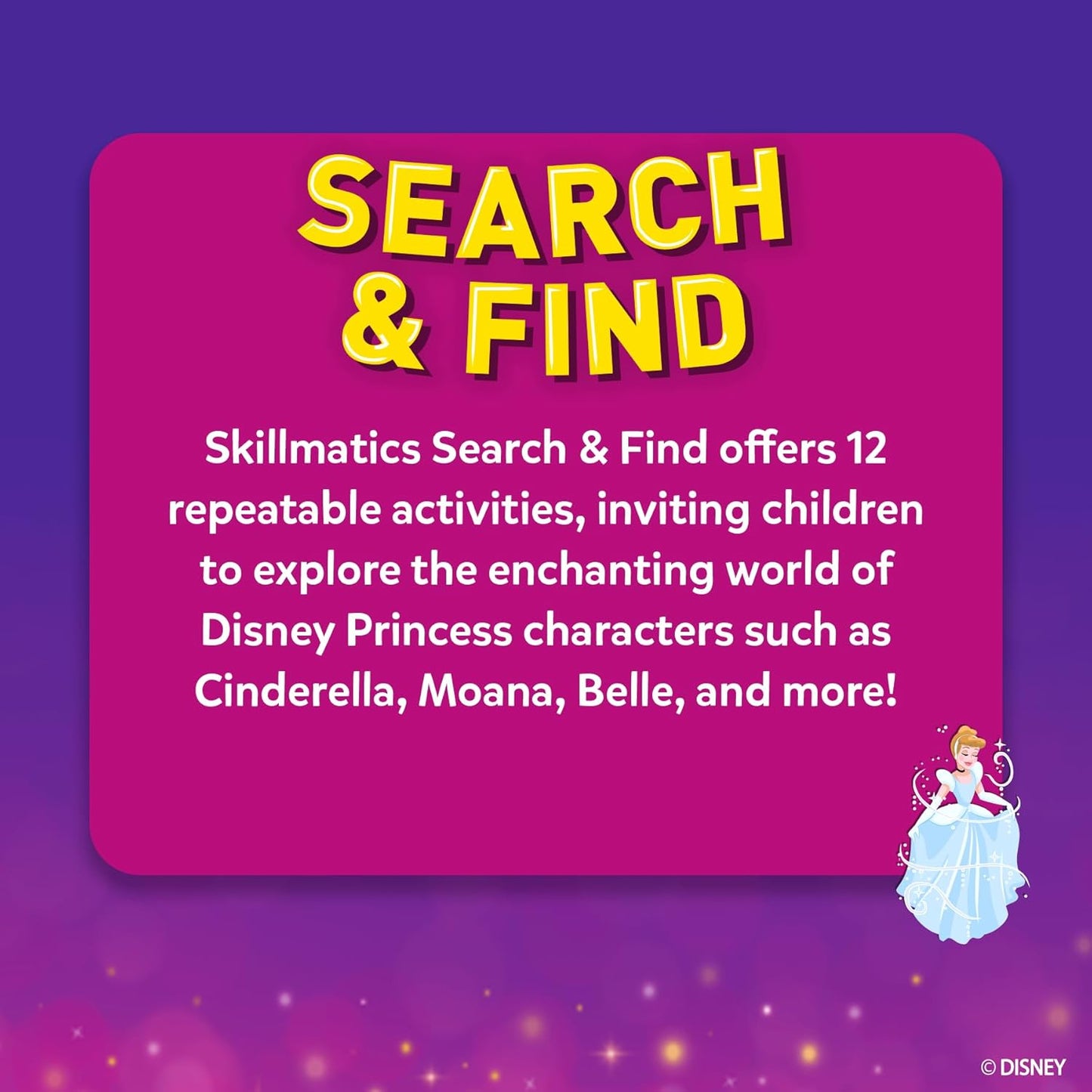 Skillmatics Search and Find Disney Princess Educational Game - Reusable Preschool Learning Activities, Perfect for Toddlers & Kids Who Love Toys, Art & Crafts, Gifts for Boys & Girls Ages 3, 4, 5, 6 Nirvana Guru