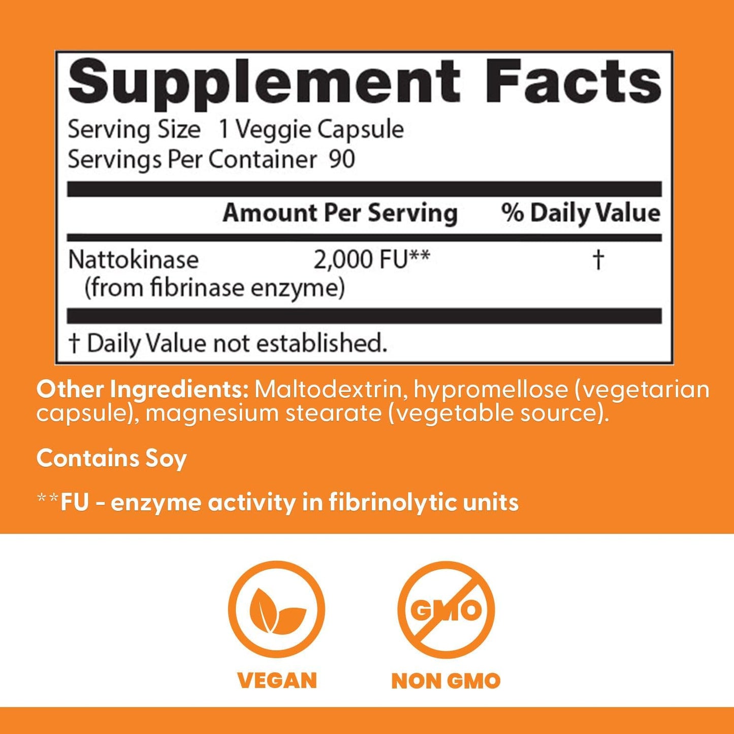 Doctors Best Nattokinase, 2000 Fus, Supports Cardiovascular Health, Non-GMO, Vegan 90 Veggie Caps - Nirvana Guru