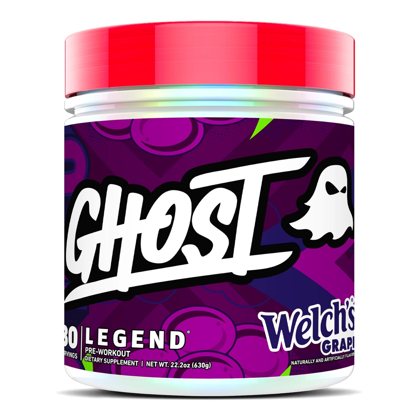 GHOST Legend Pre-Workout Powder, Blue Raspberry - 30 Servings – Pre-Workout for Men & Women with Choline, L-Citrulline, & Beta Alanine for Energy & Focus Nirvana Guru