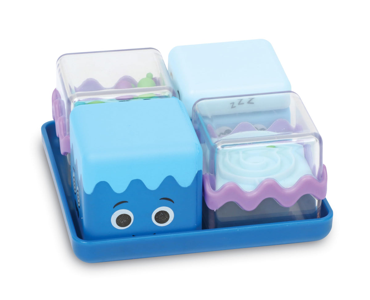 Learning Resources Cool Down Cubes Sensory Fidget Toys - Quiet Fidgets for Kids, Toddlers, and Adults - Calming Corner Items for Classroom or Home, Small Tactile Tools for Play, Focus, and Travel