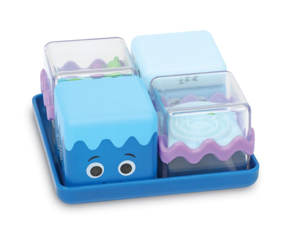 Learning Resources Cool Down Cubes Sensory Fidget Toys - Quiet Fidgets for Kids, Toddlers, and Adults - Calming Corner Items for Classroom or Home, Small Tactile Tools for Play, Focus, and Travel