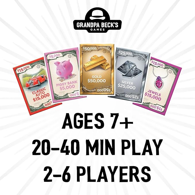 Grandpa Beck's Games Cover Your Assets Card Game | from The Creators of Skull King | Easy to Learn and Outrageously Fun for Kids, Teens, & Adults | 2-6 Players Ages 7+ nirvanaguru