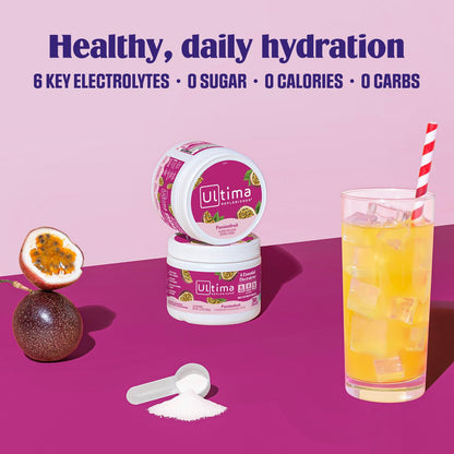 Ultima Replenisher Daily Electrolyte Powder Drink Mix – Sugar Free – Watermelon, 30 Servings – Hydration Powder with 6 Key Electrolytes and Trace Minerals – Keto Friendly, Vegan, Non-GMO - Nirvana Guru