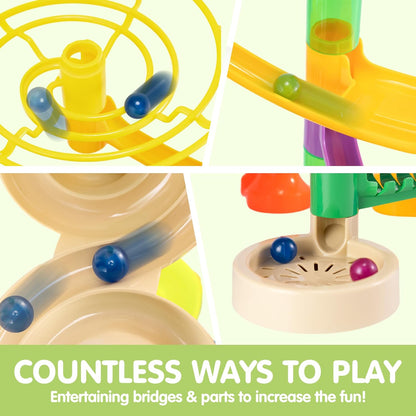 JOYIN 236Pcs Glowing Marble Run with Motorized Elevator- Construction Building Blocks Toys with 30 Glow in The Dark Plastic Marbles, Easter STEM Gifts for Boys and Girls Nirvana Guru