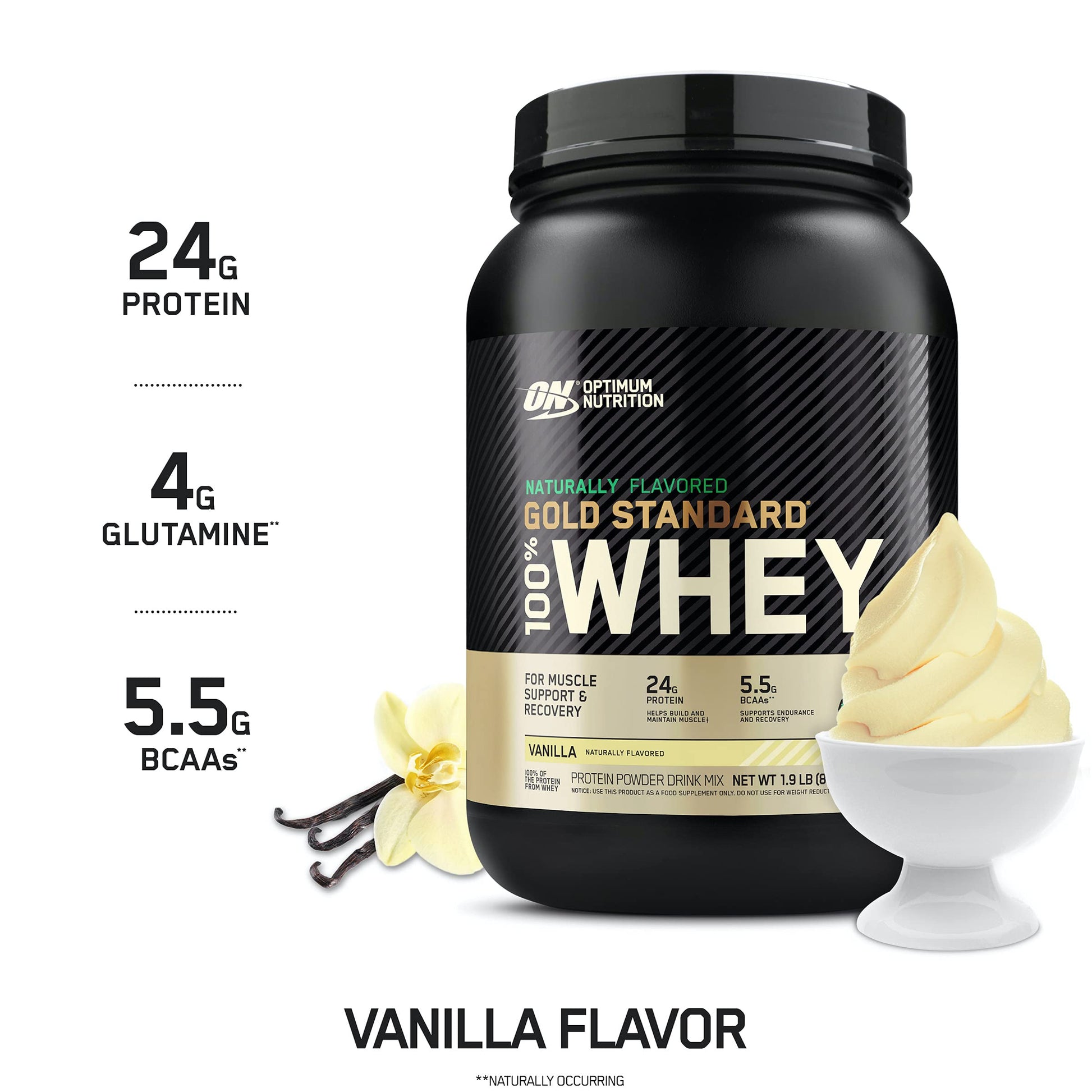 Optimum Nutrition Gold Standard 100% Whey Protein Powder, Double Rich Chocolate, 2 Pound (Packaging May Vary) - Nirvana Guru