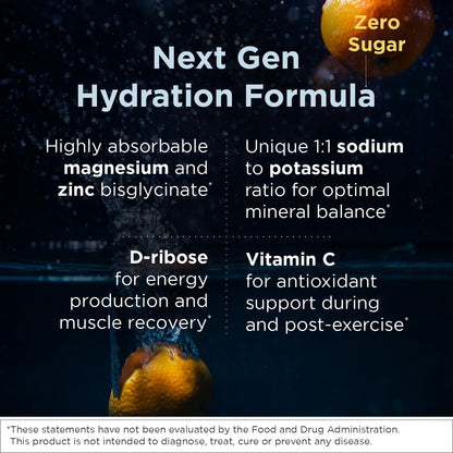 Designs for Health ElectroPure Hydration Packets - Clementine-Flavored Electrolytes Powder, No Sugar - Drink Mix Packets with Vitamin C, Magnesium + Zinc - Hydrate + Replenish (14 Stick Packets) Nirvana Guru