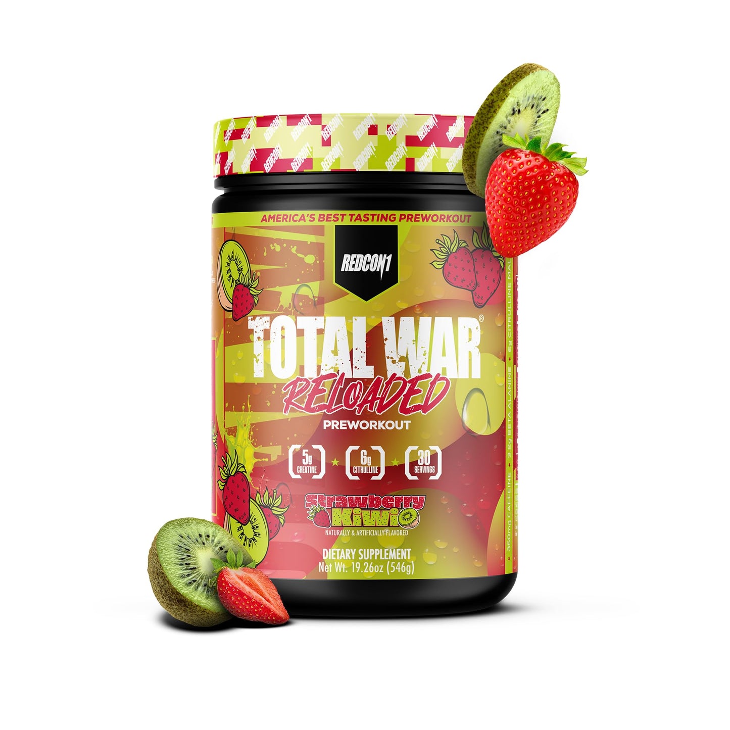 REDCON1 Total War Pre Workout Powder, Blue Lemonade - Beta Alanine + Citrulline Malate Keto Friendly Preworkout for Men & Women with 320mg of Caffeine - Fast Acting (30 Servings) Nirvana Guru