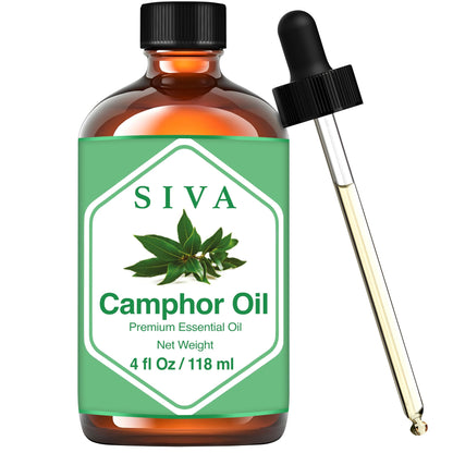 SIVA Lavender Essential Oil - 4 Fl Oz – Natural Lavender Oil - for Diffuser, Face, Skin Care, Aromatherapy, Hair Care, Scalp and Body Massage - with Dropper - Nirvana Guru