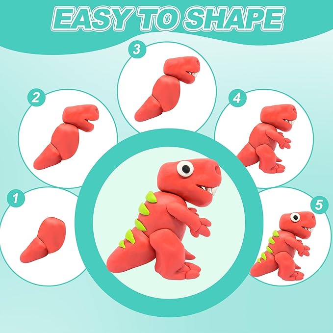 Air Dry Clay for Kids,90 Colors Modeling Model Magic Clay,DIY Molding Clay Starter Kit with Sculpting Tools,Soft and Non-Sticky,Art and Crafts for Boys & Girls 3-12 Years Old. nirvanaguru