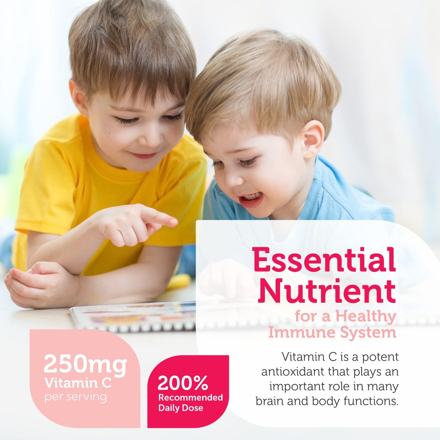 Zahler Junior C Advanced Chewable Vitamin C for Kids - Immune Support Kids Vitamins in Delicious Orange Flavor - Kosher Kids Vitamin C for Immunity - Vitamin C Chewable Antioxidant - (180 Count) - Nirvana Guru