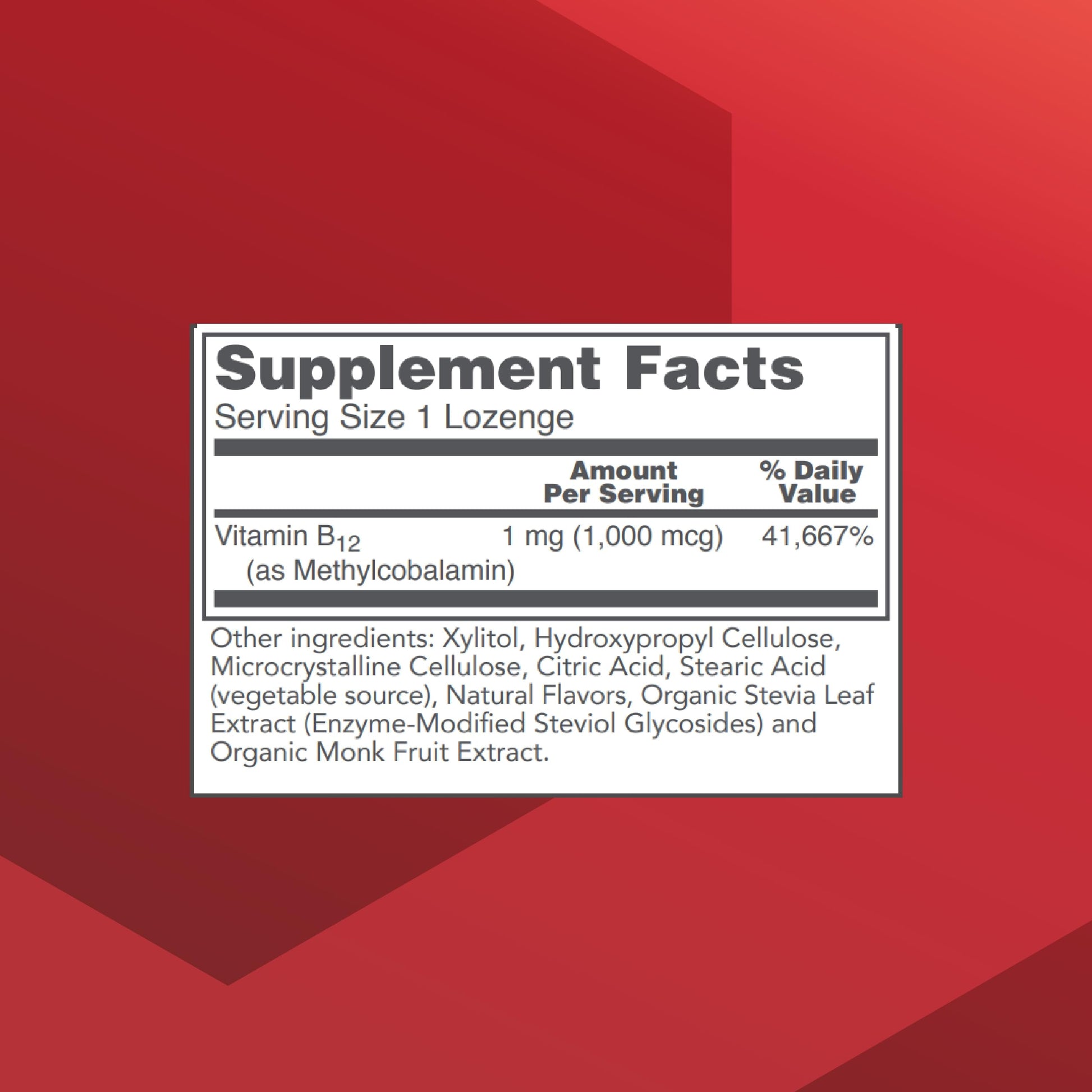 Protocol Methyl B12 5,000mcg - Vitamin B12 for Homocysteine Metabolism* - Supports Brain Health & Healthy Nervous System* - Kosher, Halal & Vegan - 60 Lozenges Nirvana Guru