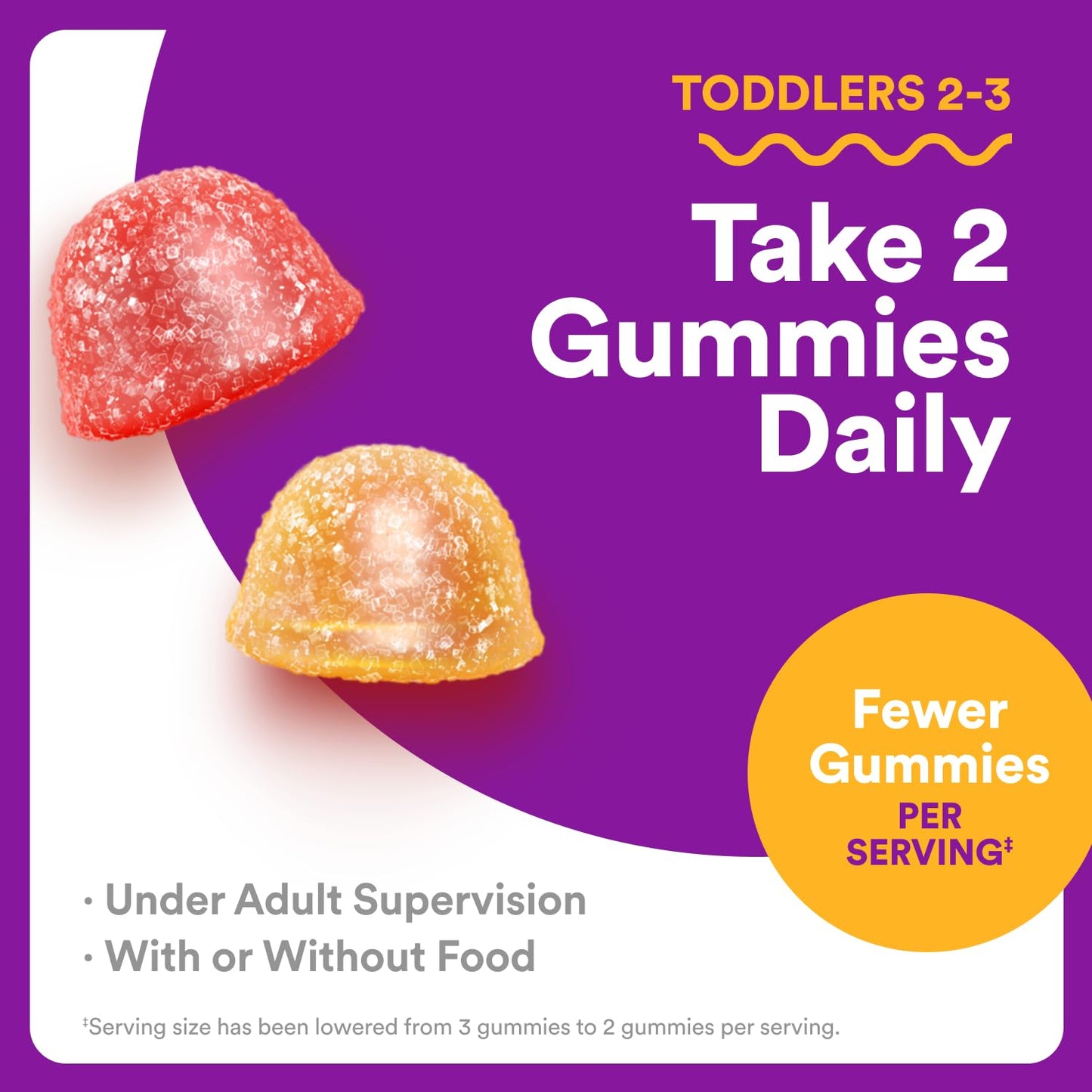 SmartyPants Toddler Multivitamin Gummies - Improved Formula: Omega 3 (DHA/EPA), Vitamins D3, C, Vitamin B12, B6, A, K & Zinc, Biotin, Gluten Free, Three Fruit Flavors, 60 Count (30 Day Supply) Nirvana Guru