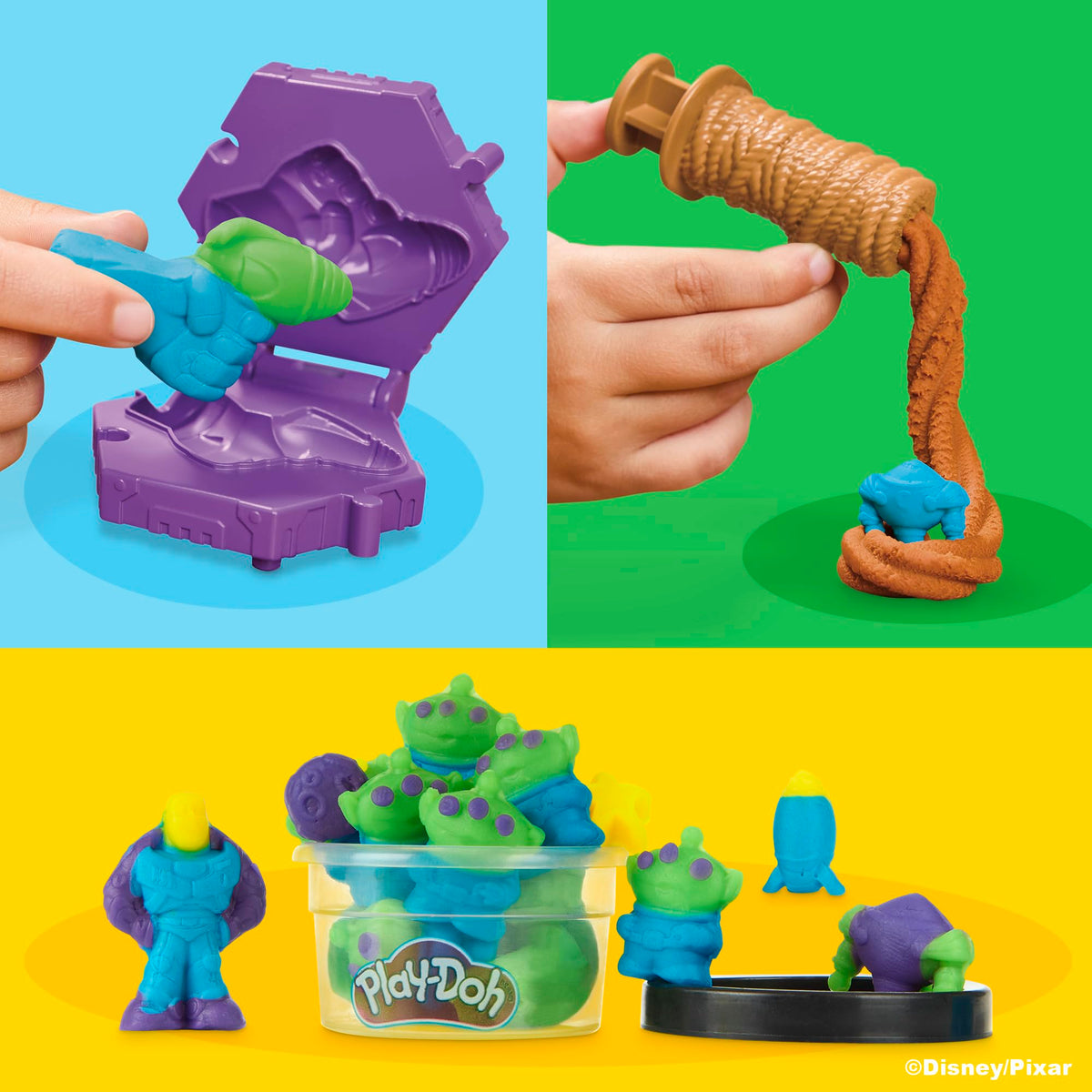 Play-Doh Toy Story 5 Space Creations Playset, Arts & Crafts, Disney Toys for Kids 4+
