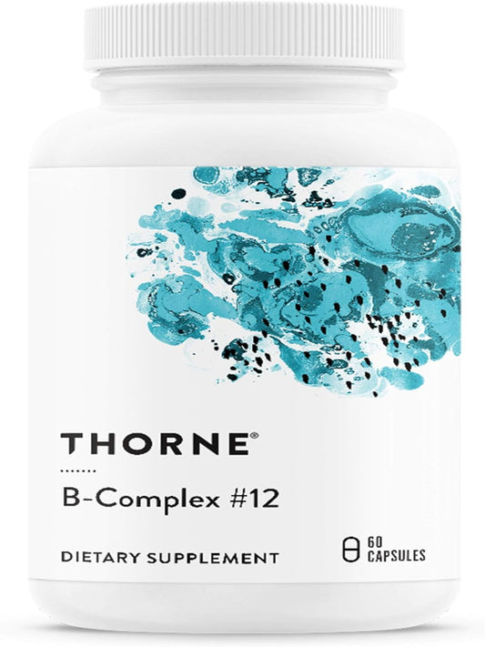 THORNE B-Complex #12 - Vitamin B Complex with Active B12 and Folate - 60 Capsules - Nirvana Guru