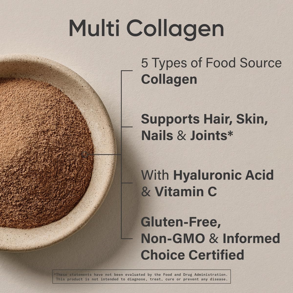 Sports Research Multi Collagen Protein Powder (Type I, II, III, V, X) with Hyaluronic Acid + Vitamin C | 5 Types of Food Based Collagen, 30 Servings (Unflavored) - Nirvana Guru