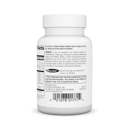 Source Naturals Theanine Serene with Relora, Calm Mind and Body* - 120 Tablets - Nirvana Guru