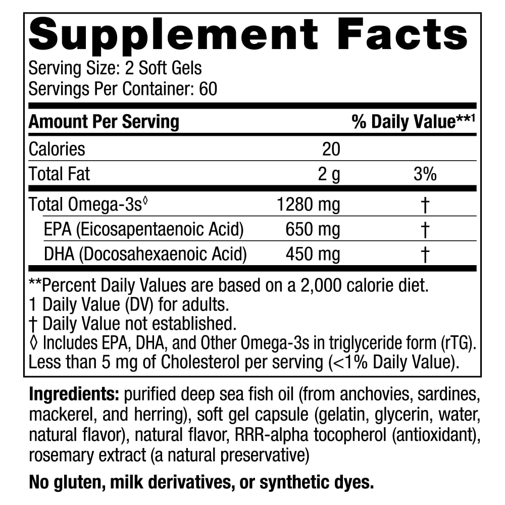 Nordic Naturals Ultimate Omega, Lemon Flavor - 90 Soft Gels - 1280 mg Omega-3 - High-Potency Omega-3 Fish Oil Supplement with EPA & DHA - Promotes Brain & Heart Health - Non-GMO - 45 Servings - Nirvana Guru