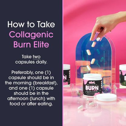 Obvi Burn Elite | Supports Metabolism Boost, Energy, and Focus | Supplement with Collagen and Green Tea | Supports Healthy Hair, Skin, Nails, and Joints | 60 Capsules, 30 Servings - Nirvana Guru
