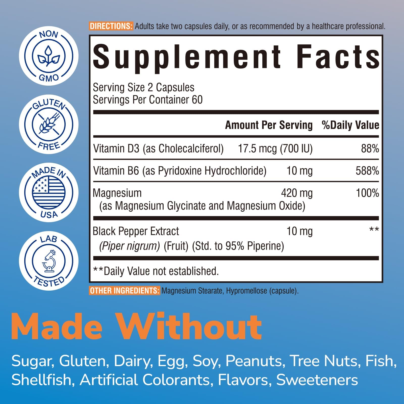 10 in 1 Magnesium Complex, 420mg Elemental Magnesium | Ultra Strength, Max Absorption | Chelated Magnesium Supplement for Sleep, Nerves & Heart Health | Non-GMO, 120 Vegan Capsules Nirvana Guru