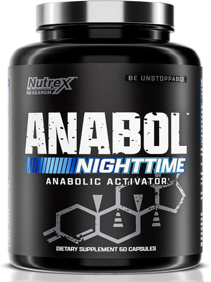 Anabol PM Nighttime Muscle Builder & Sleep Aid | Anabolic Muscle Building Supplement | Clinically Researched RIPFACTOR, Epicatechin & More | Post Workout Muscle Recovery & Strength – 60 Pills Nirvana Guru