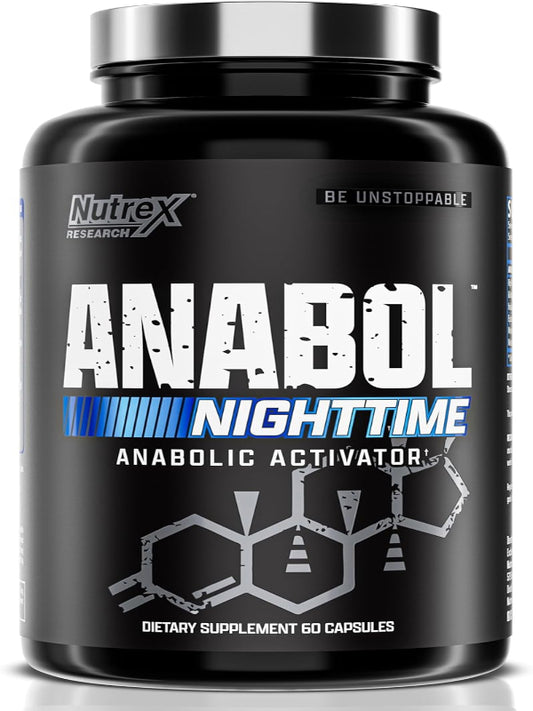 Anabol PM Nighttime Muscle Builder & Sleep Aid | Anabolic Muscle Building Supplement | Clinically Researched RIPFACTOR, Epicatechin & More | Post Workout Muscle Recovery & Strength – 60 Pills Nirvana Guru