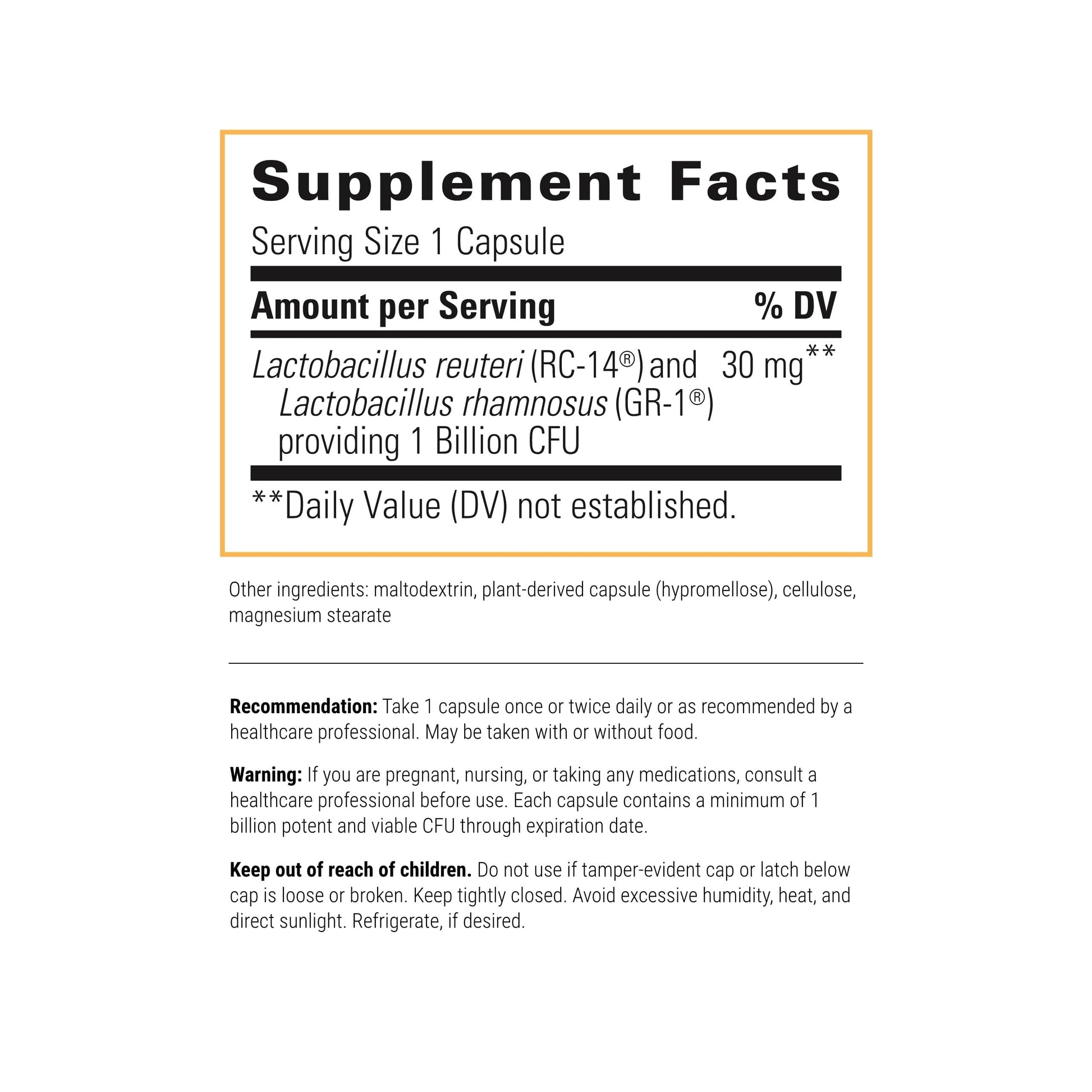 Integrative Therapeutics Pro-Flora Women's Probiotic - Lactobacillus rhamnosus GR-1 and Lactobacillus reuteri RC-14 Strains - Urogenital and Women's Health Support Supplement* - 30 Capsules - Nirvana Guru