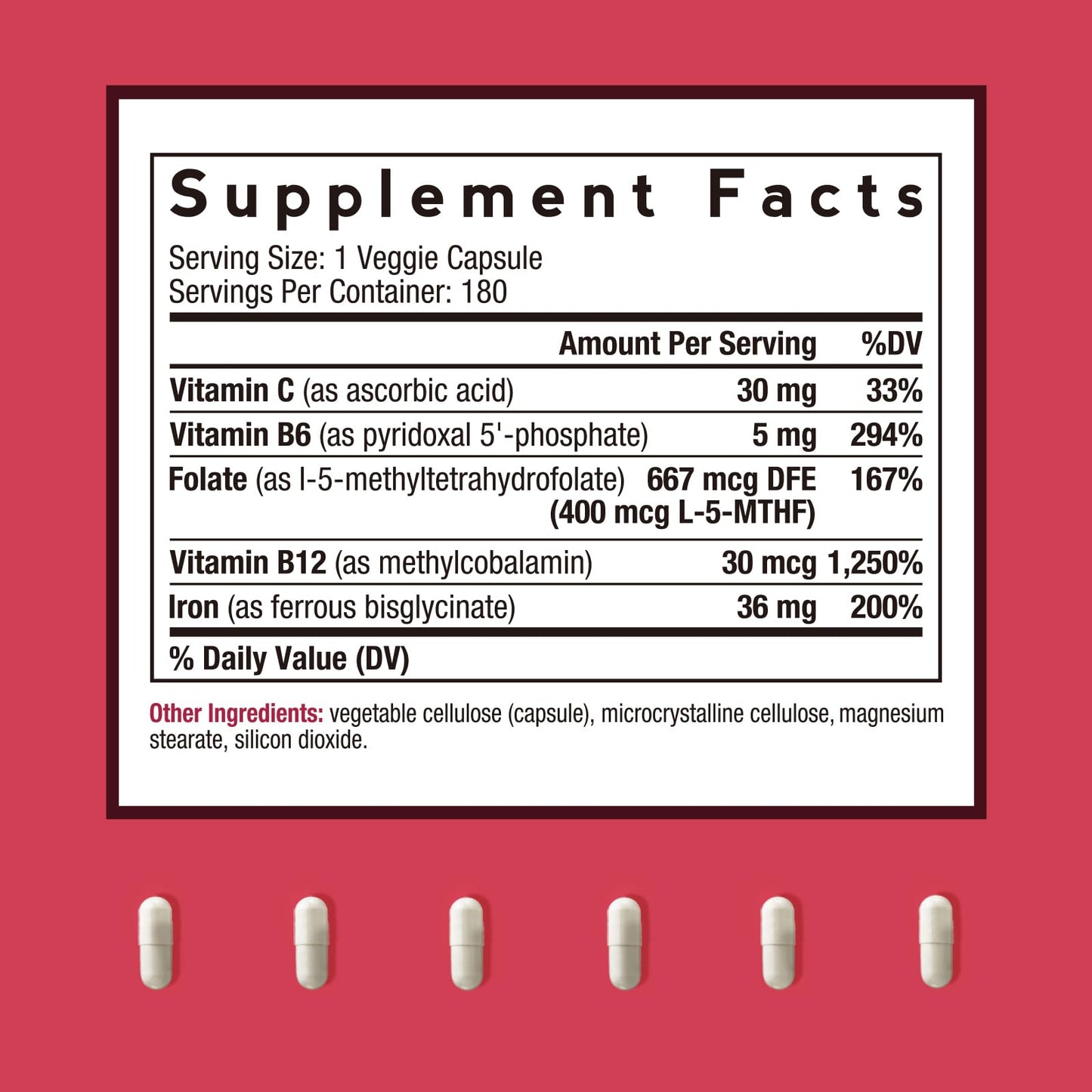Doctor's Recipes Iron Supplement 65 mg with Vitamin C - Maximized Absorption, Stomach Friendly & High Potency Iron Pills for Red Blood Cells Formation & Immunity Health - Vegan Non-GMO 60 Iron Tablets Nirvana Guru