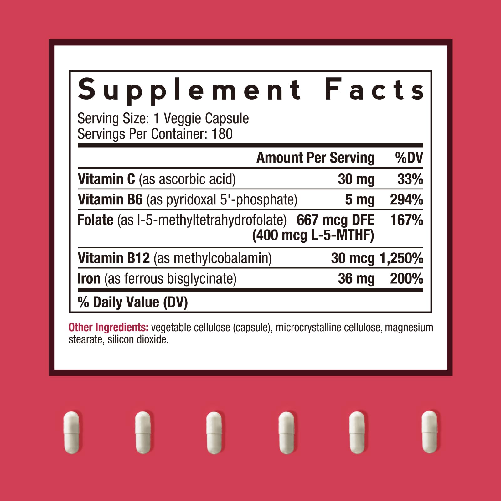 Doctor's Recipes Iron Supplement 65 mg with Vitamin C - Maximized Absorption, Stomach Friendly & High Potency Iron Pills for Red Blood Cells Formation & Immunity Health - Vegan Non-GMO 60 Iron Tablets Nirvana Guru