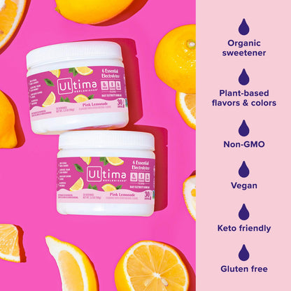 Ultima Replenisher Daily Electrolyte Powder Drink Mix – Sugar Free – Watermelon, 30 Servings – Hydration Powder with 6 Key Electrolytes and Trace Minerals – Keto Friendly, Vegan, Non-GMO - Nirvana Guru
