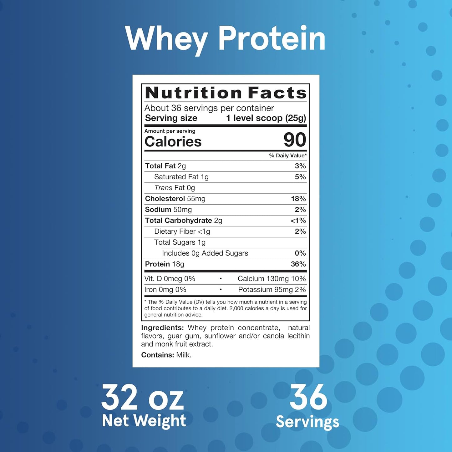 Jarrow Formulas Whey Protein With 18 g of Protein, 3.8 g of BCAAs, and Glutamine, Dietary Supplement for Muscle Function and Recovery Support, 32 oz Unflavored Powder, Approximately 38 Day Supply - Nirvana Guru