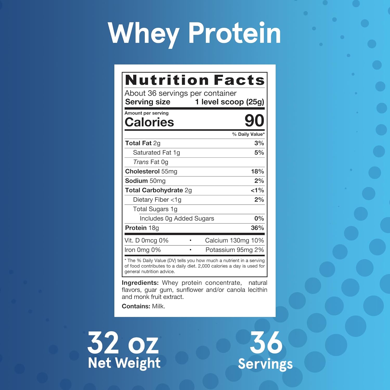 Jarrow Formulas Whey Protein With 18 g of Protein, 3.8 g of BCAAs, and Glutamine, Dietary Supplement for Muscle Function and Recovery Support, 32 oz Unflavored Powder, Approximately 38 Day Supply - Nirvana Guru