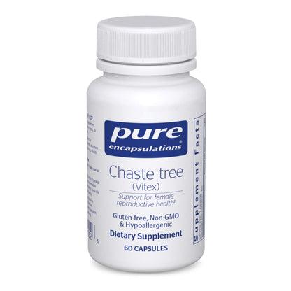 Pure Encapsulations Chaste Tree (Vitex) - Supports Menstrual Cycle Regularity - for Breast Comfort* - Women's Supplement - Hormonal Balance Support - Non-GMO & Vegan - 120 Capsules - Nirvana Guru