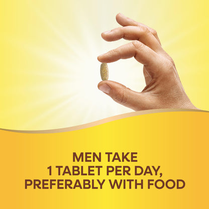Nature's Way Alive! Men’s 50+ Daily Ultra Multivitamin, High Potency Formula, Supports Healthy Brain, Eyes & Heart*, with Methylated B12, Gluten-Free, 150 Tablets - Nirvana Guru